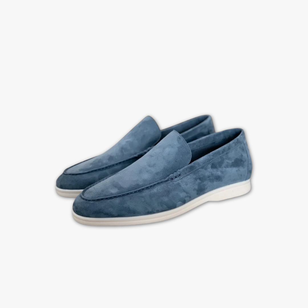 LUCAS - Suède slip-on loafers voor heren