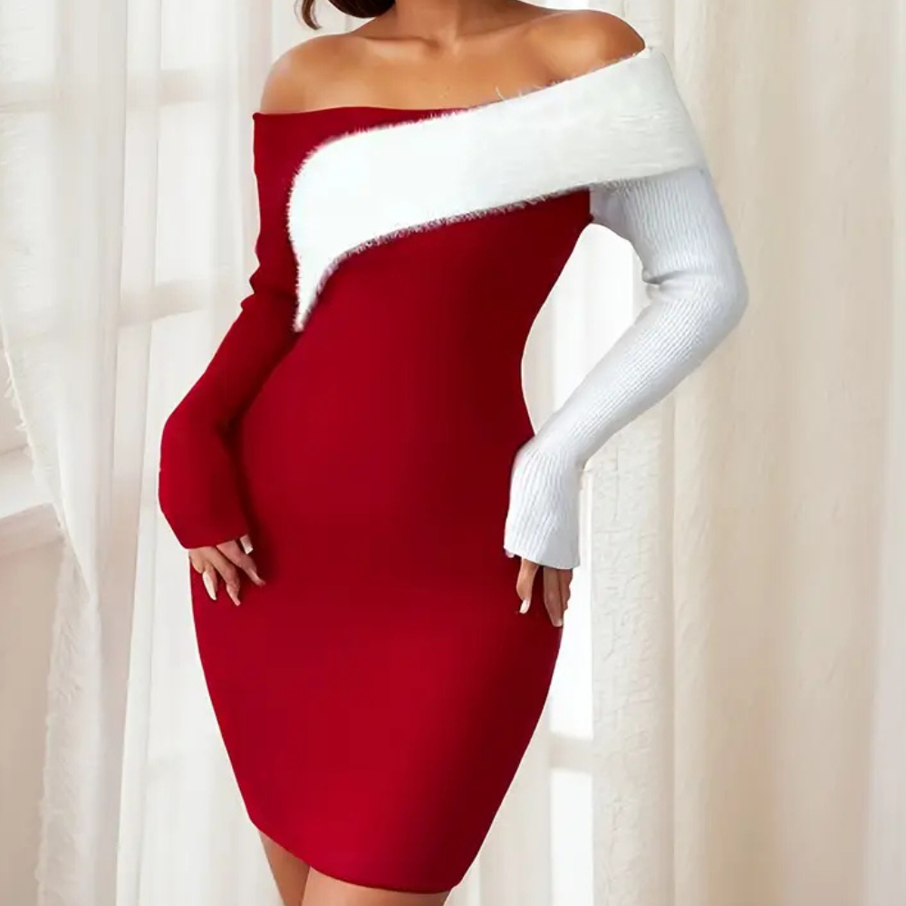 NOVA - Bodycon mini-jurk met één schouder