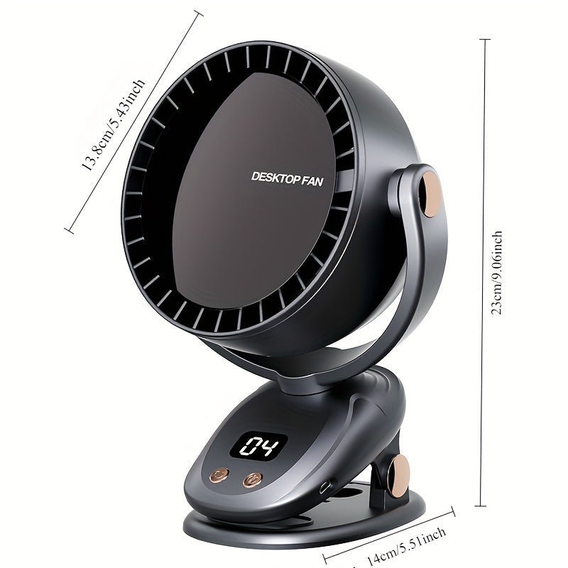 Draagbare bladloze ventilator met digitaal display – AEROLUX - Glamorix