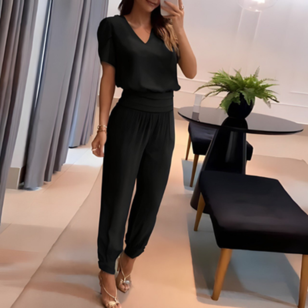 LIVIA – Modieuze tweedelige dames set met stijlvolle flair