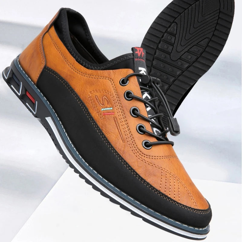 Handgemaakte leren herenschoenen met klassieke afwerking – ValdenCraft Oxford - Glamorix