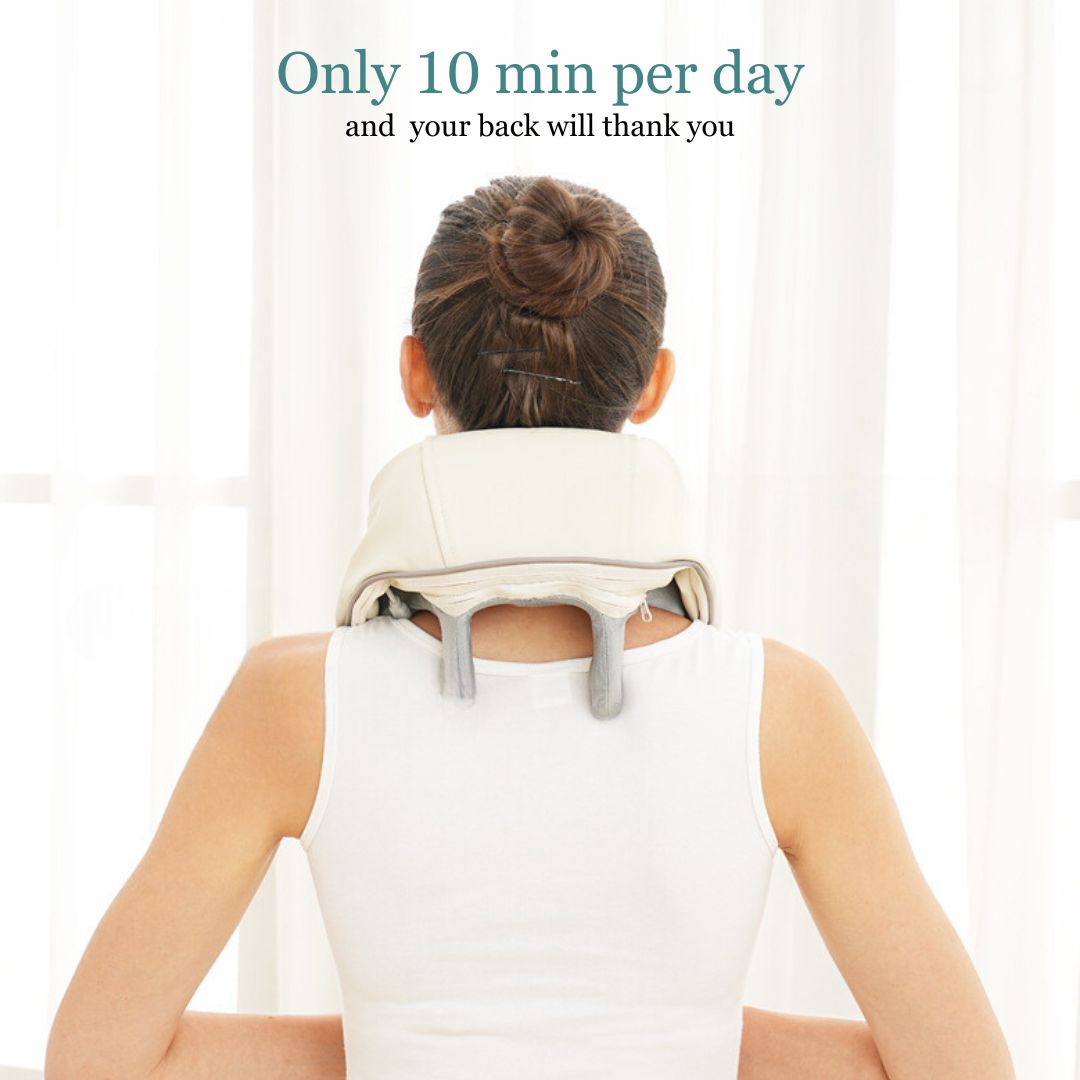 RelaxPro – Draagbare Nek- en Schoudermassager met Warmtefunctie