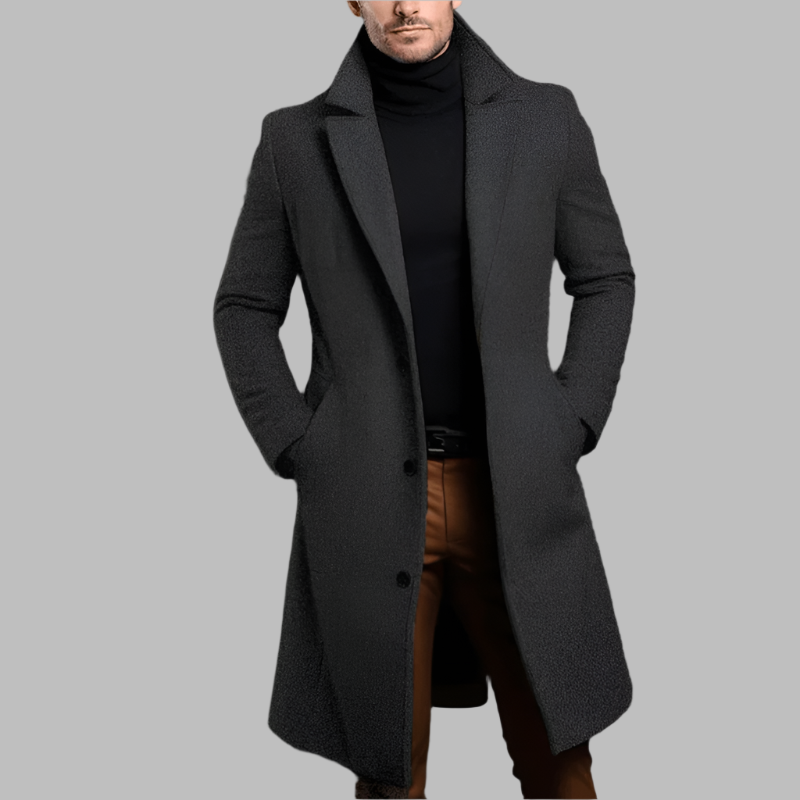 MARCOS - Abrigo largo de lujo para hombre - Glamorix