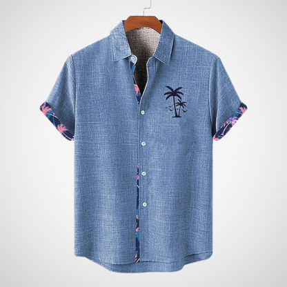 Korte mouwen herenshirt met stijlvolle geruite details – NOAH CHECK - Glamorix