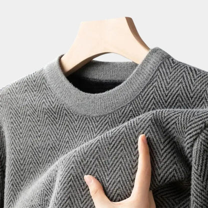 NATHAN – Casual getailleerde herentrui met moderne fit