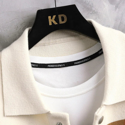 JULIEN – Heren vest met gekleurde strepen en knoopsluiting - Glamorix