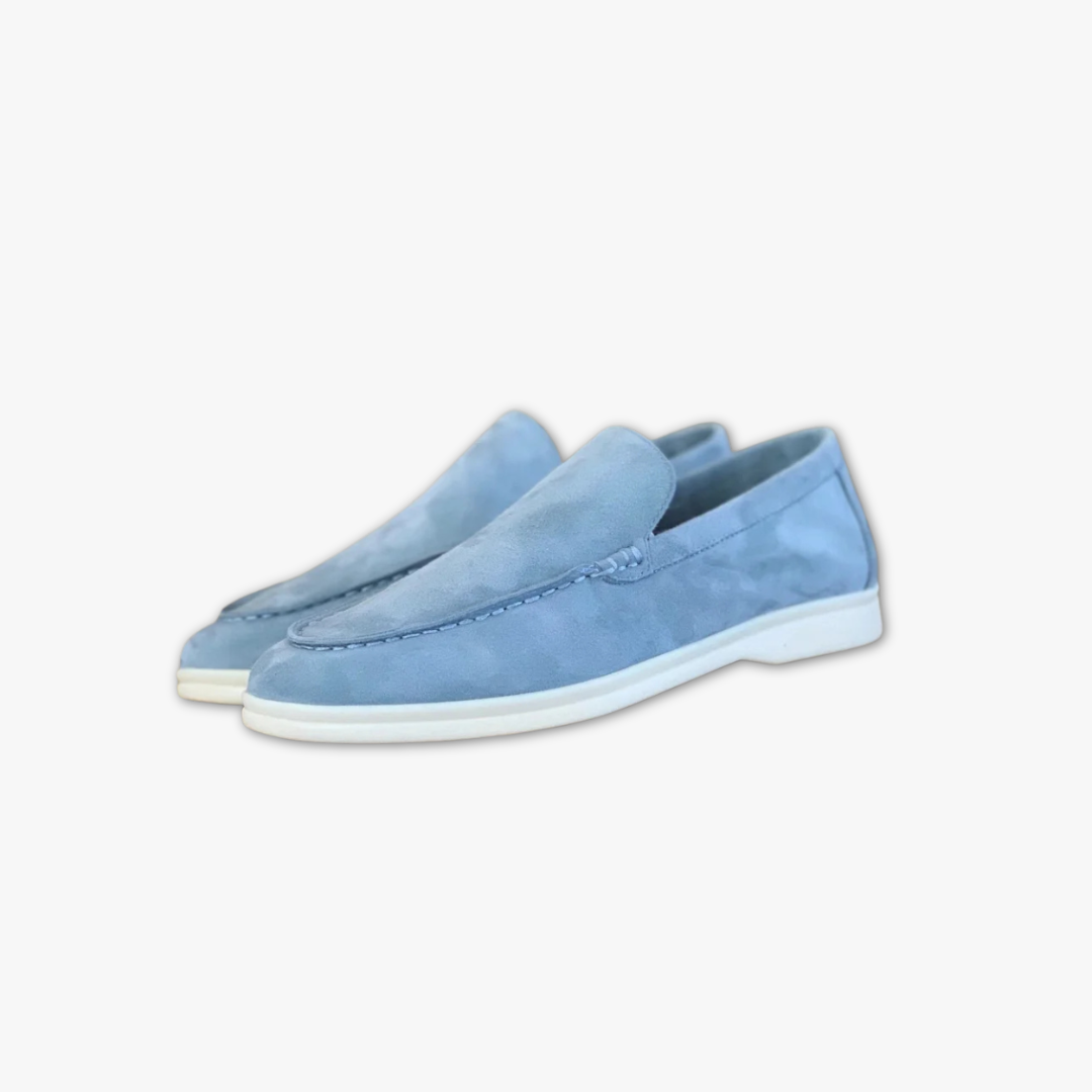 LUCAS - Suède slip-on loafers voor heren