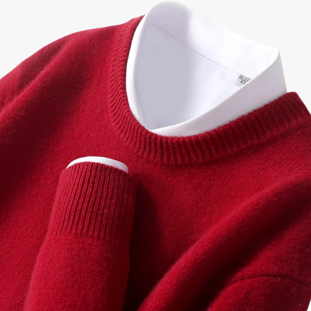 Klassieke heren trui met lange mouwen en tijdloos design – DAREON - Glamorix