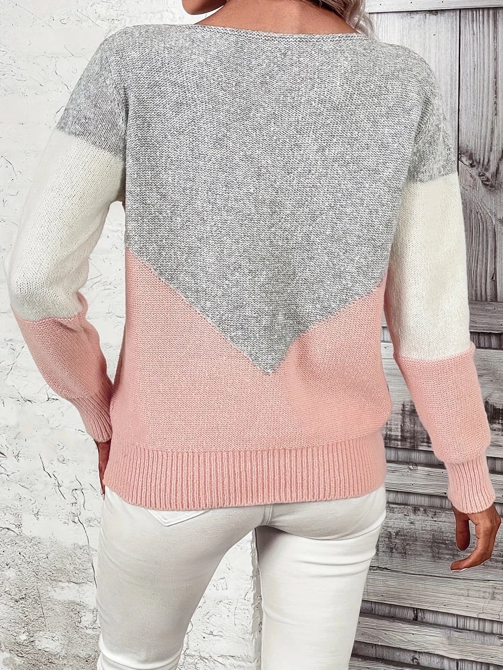 COLORFLOW - Stijlvolle Pullover met Creatief Kleurpatroon voor Dagelijks Gebruik