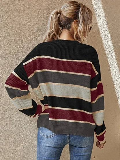 STYLESEASON - Stijlvolle Ronde Hals Pullover voor Elk Seizoen