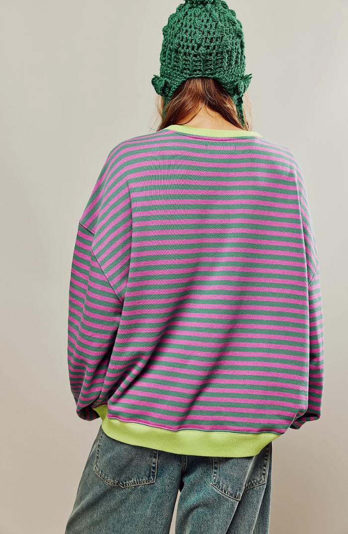SOFIA - Gestreepte oversized trui voor dames