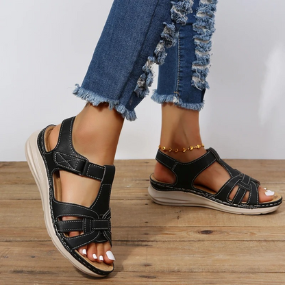 Orthopedische suède sandalen voor dames – ArvellaSuède - Glamorix