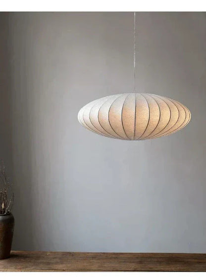 SilkLuxe - Zijden Hanglamp met Kristallen