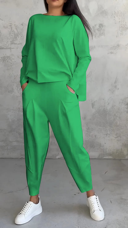SIENNA - Relaxed fit bijpassende set voor dames