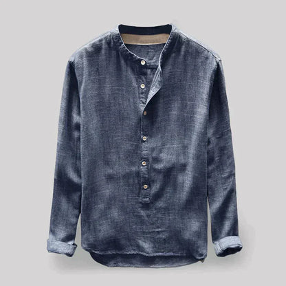 FINN - Casual overhemd met bandkraag voor een moderne look