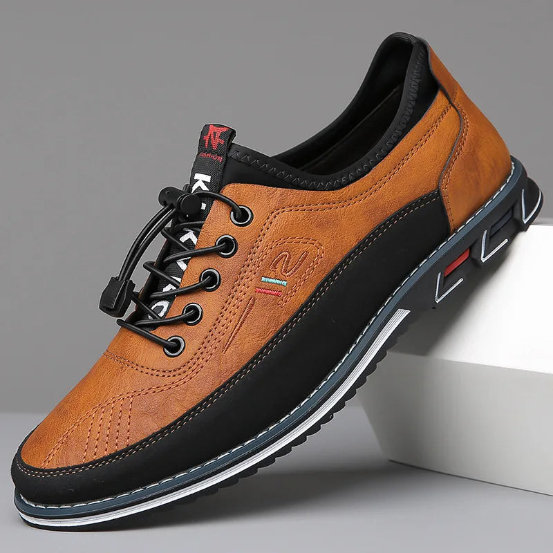 Handgemaakte leren herenschoenen met klassieke afwerking – ValdenCraft Oxford - Glamorix