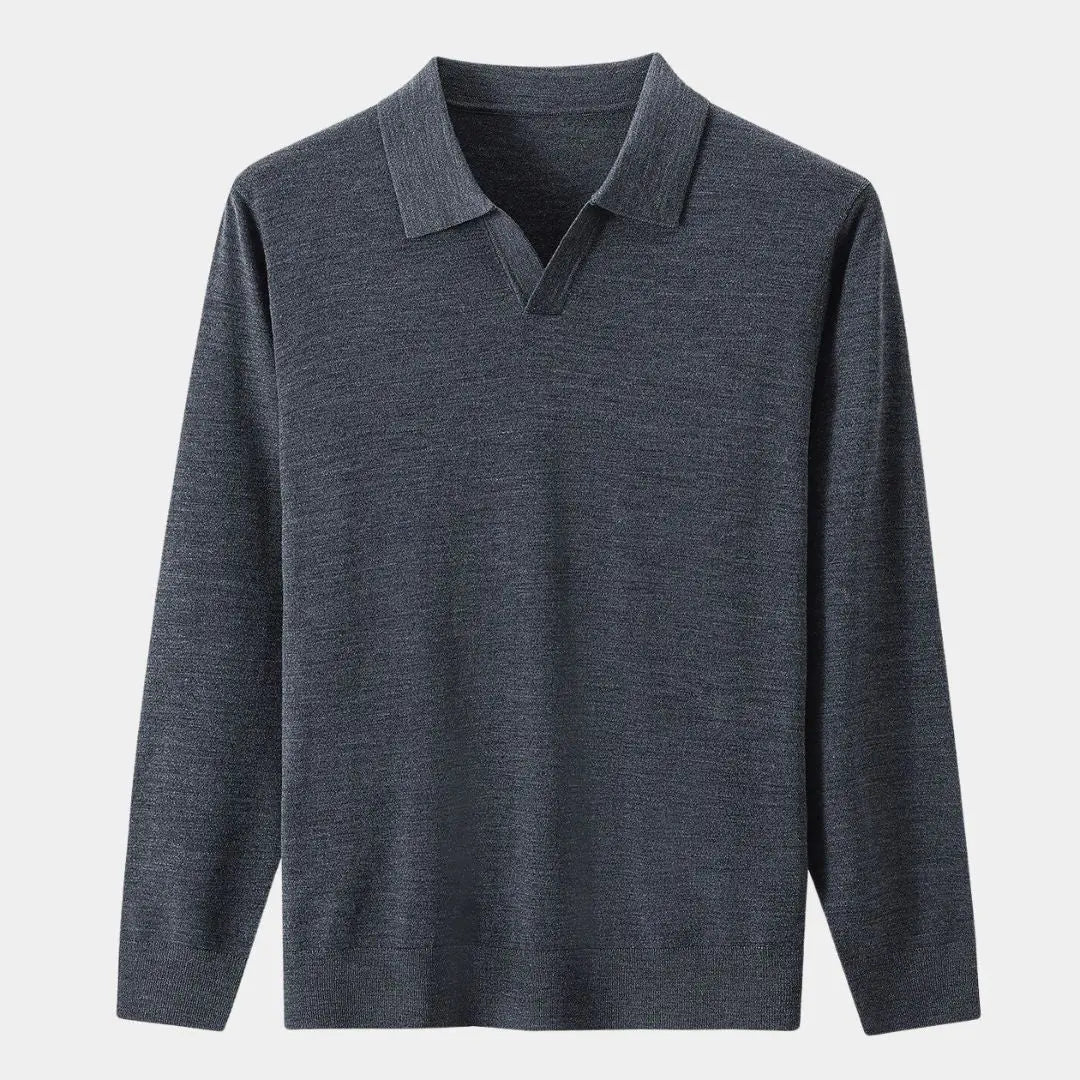 JULES – Comfortabele herentrui met V-hals en tijdloze stijl