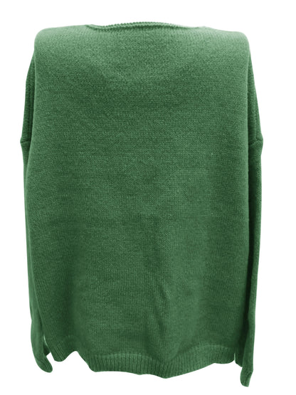 NOVA - Oversized trui met V-hals voor een elegante en comfortabele look