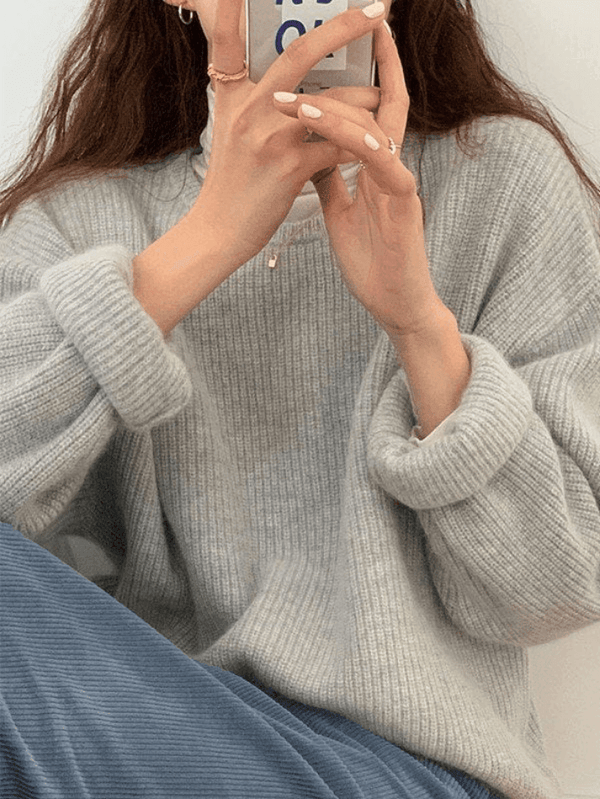 MINIMAL MILA - Minimalistische Ronde Hals Pullover