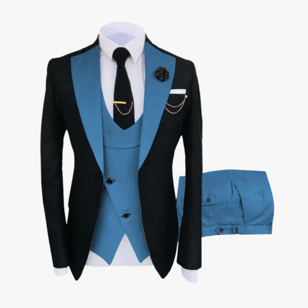 Slim-Fit Smokingpak Voor Heren Met Klassieke Stijl – SEAMUS - Glamorix