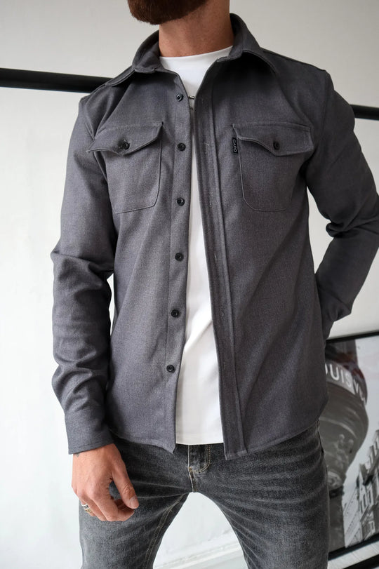 RILEY - Button-up denim overhemdjack voor een stoere look
