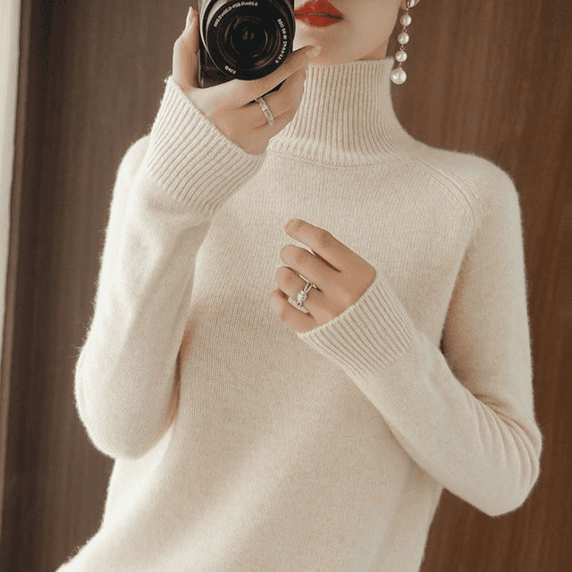 Stijlvolle coltrui voor dames met warmte, luxe en elegantie, gemaakt van topkwaliteit zacht materiaal – ARCADIA - Glamorix