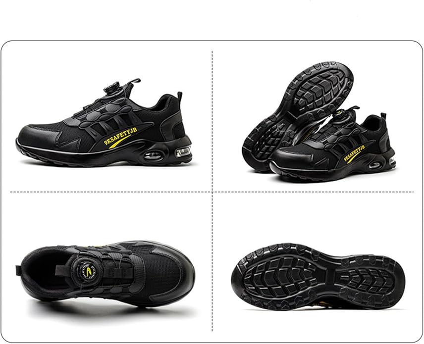 Beschermende veiligheidsschoenen met stalen neus en antislipzool – DURASHIELD CORE - Glamorix