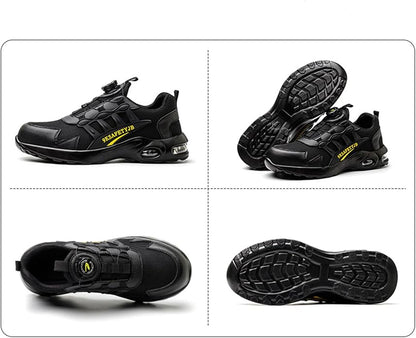 Beschermende veiligheidsschoenen met stalen neus en antislipzool – DURASHIELD CORE - Glamorix