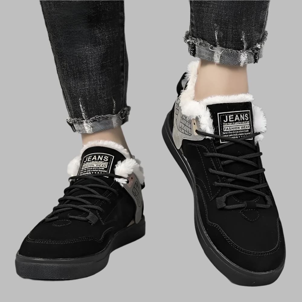 Warme heren wintersneakers met pluche voering – STRAVEN FrostStep - Glamorix