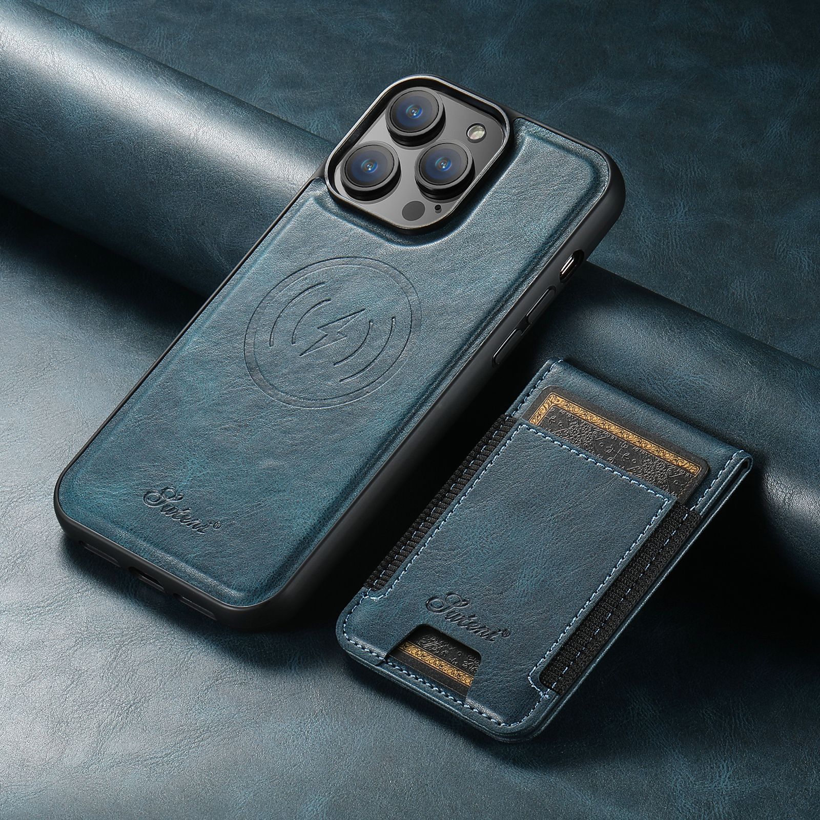 Luxe telefoonhoes met kaarthouder en premium bescherming – VAULTIER GripCase - Glamorix
