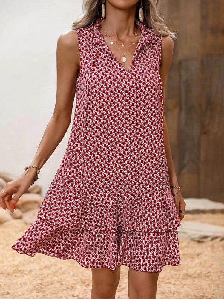 ISLA - Elegante midi-jurk met patroon voor de lente