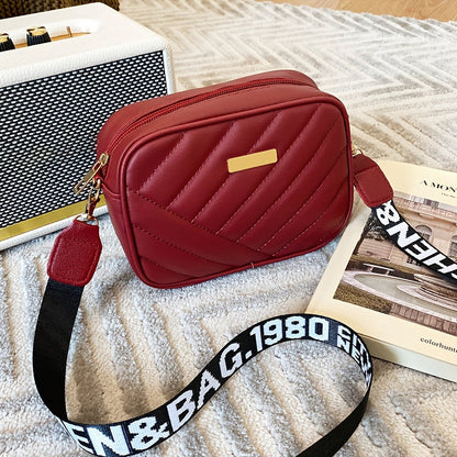 Moderne vierkante gevoerde schoudertas – CuboLuxe - Glamorix