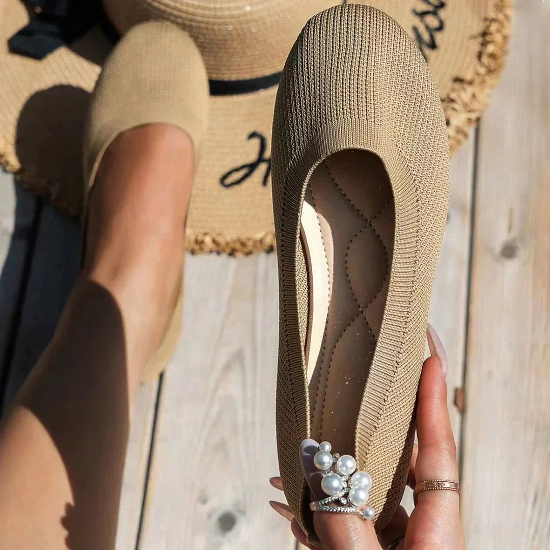 Ademende Antislip Dames Instappers met Stijlvolle Paris Look – ÉLAVINE