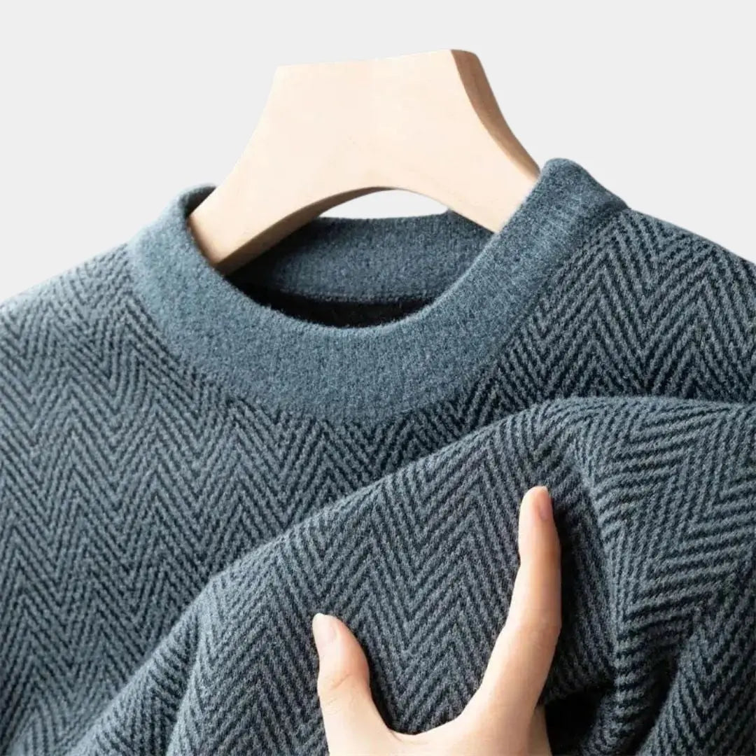 NATHAN – Casual getailleerde herentrui met moderne fit