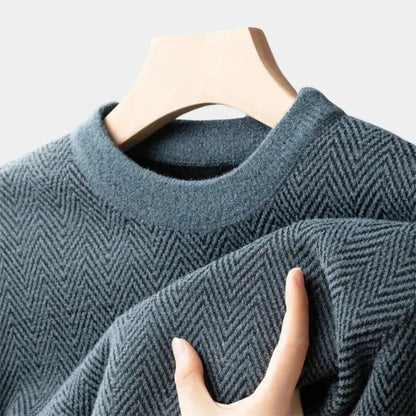 NATHAN – Casual getailleerde herentrui met moderne fit