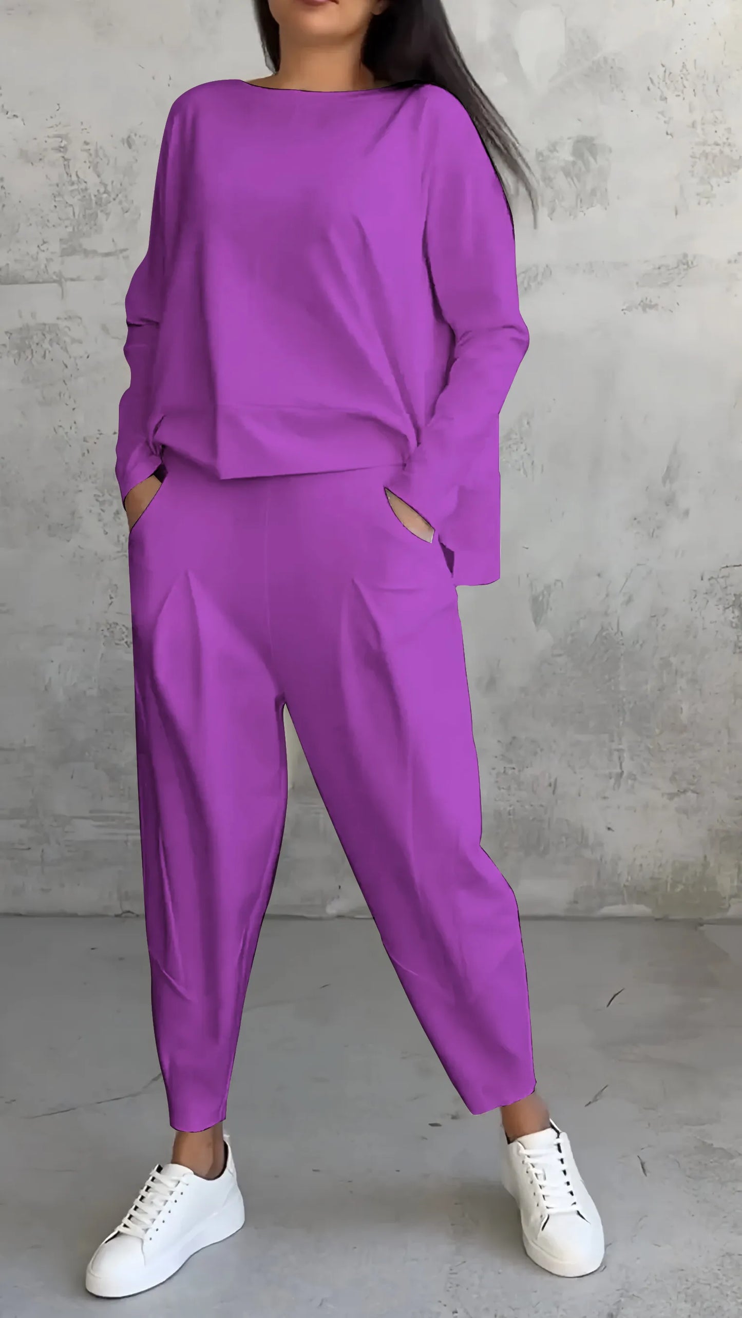 SIENNA - Relaxed fit bijpassende set voor dames