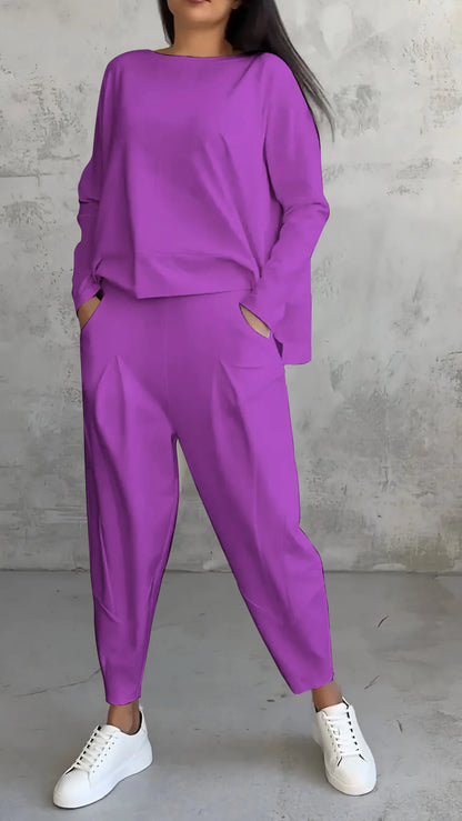 SOFIA - Relaxed-fit bijpassende set voor dames