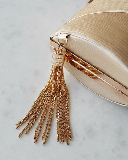 Moderne handtas met kwastje voor dames – Selora CharmTassel - Glamorix