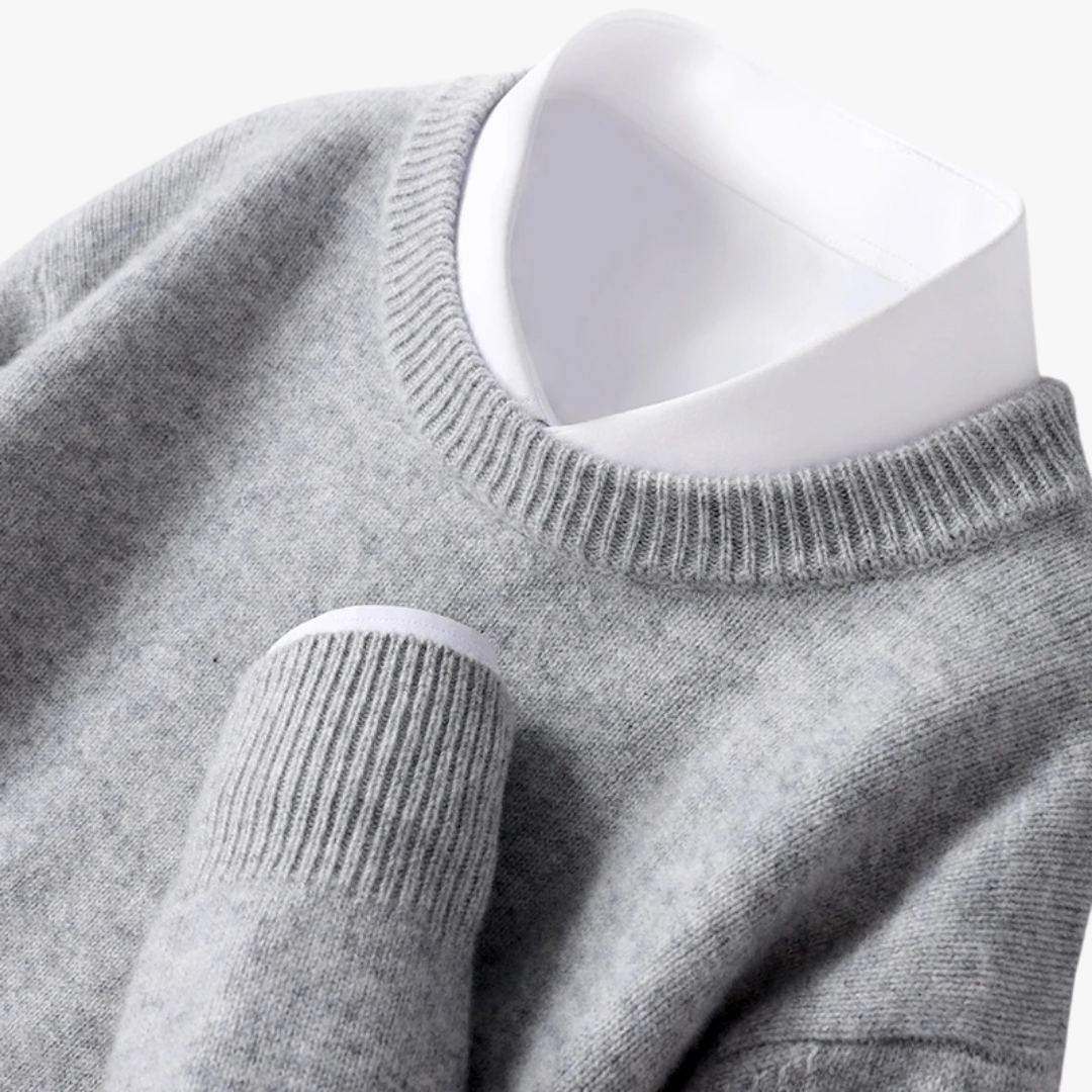 Klassieke heren trui met lange mouwen en tijdloos design – DAREON - Glamorix