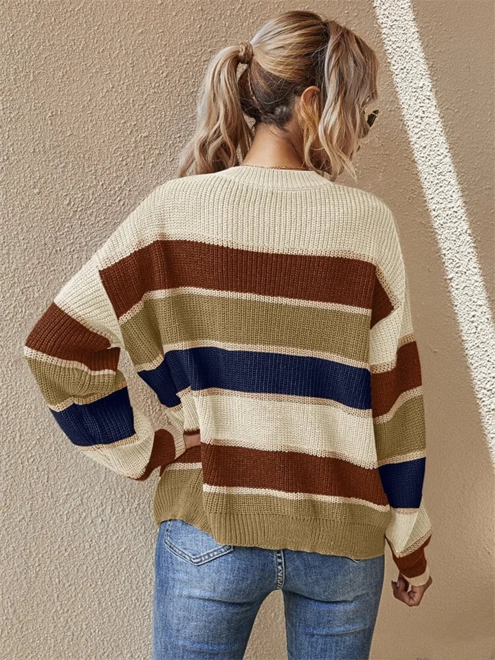 STYLESEASON - Stijlvolle Ronde Hals Pullover voor Elk Seizoen