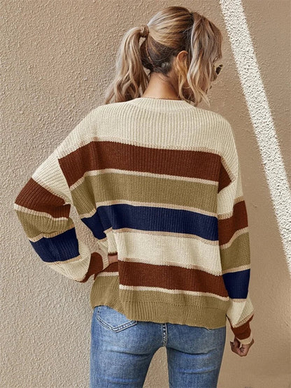 STYLESEASON - Stijlvolle Ronde Hals Pullover voor Elk Seizoen