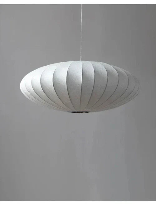 SilkLuxe - Zijden Hanglamp met Kristallen