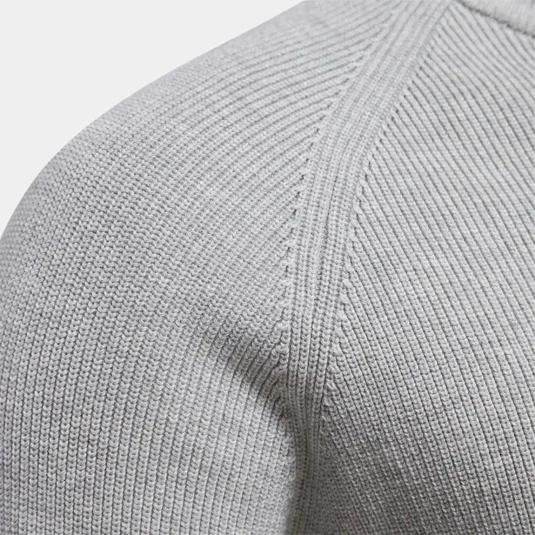 Herensweater met kwartrits en sportieve uitstraling – JORVAN - Glamorix