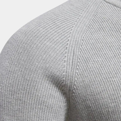 Herensweater met kwartrits en sportieve uitstraling – JORVAN - Glamorix