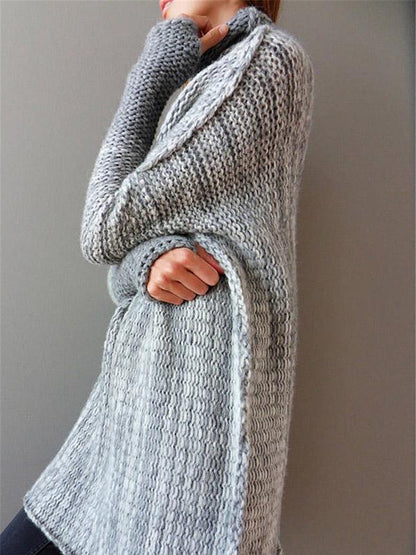 COZYCROWN - Gebreide Pullover met Hoge Kraag voor een Comfortabele en Moderne Look