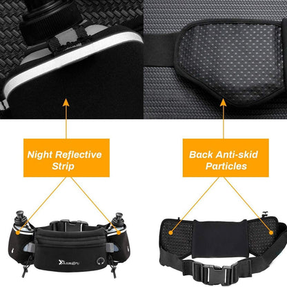 RUNBELT – Hardloopriem met fleshouders en opbergvakken voor ultiem comfort tijdens het sporten