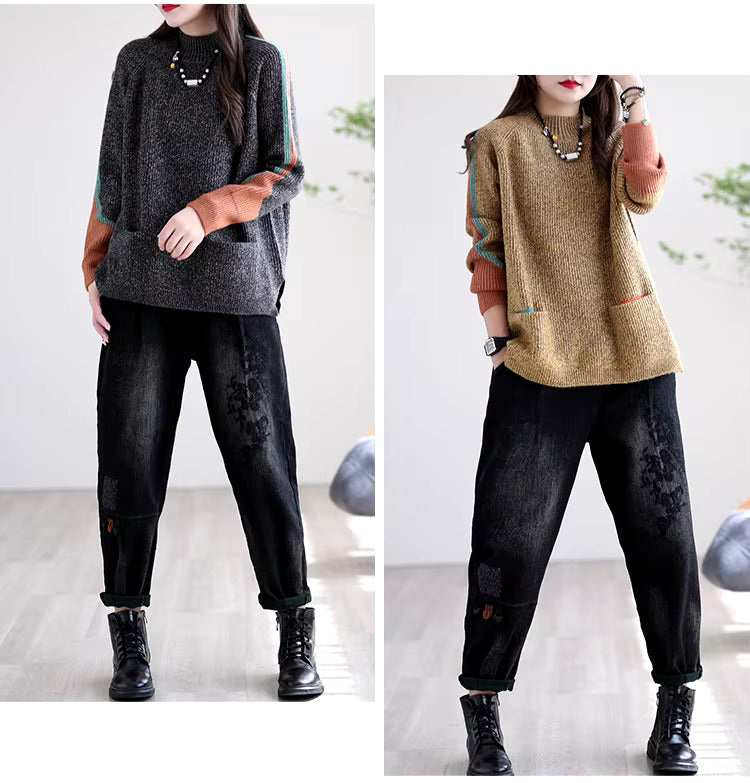 TRENDRELAX - Trendbewuste Oversized Pullover met Zakken