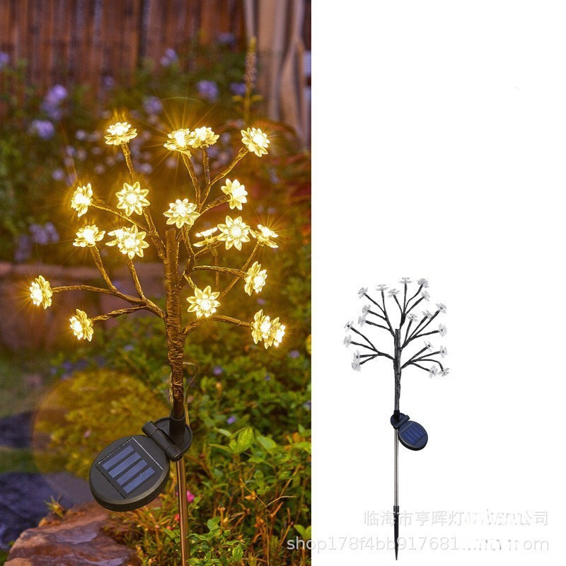 Solar tuinlampen 6-pack met 15 warme LED-lichtjes – SOLAR BLOOM - Glamorix
