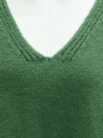 NOVA - Oversized trui met V-hals voor een elegante en comfortabele look