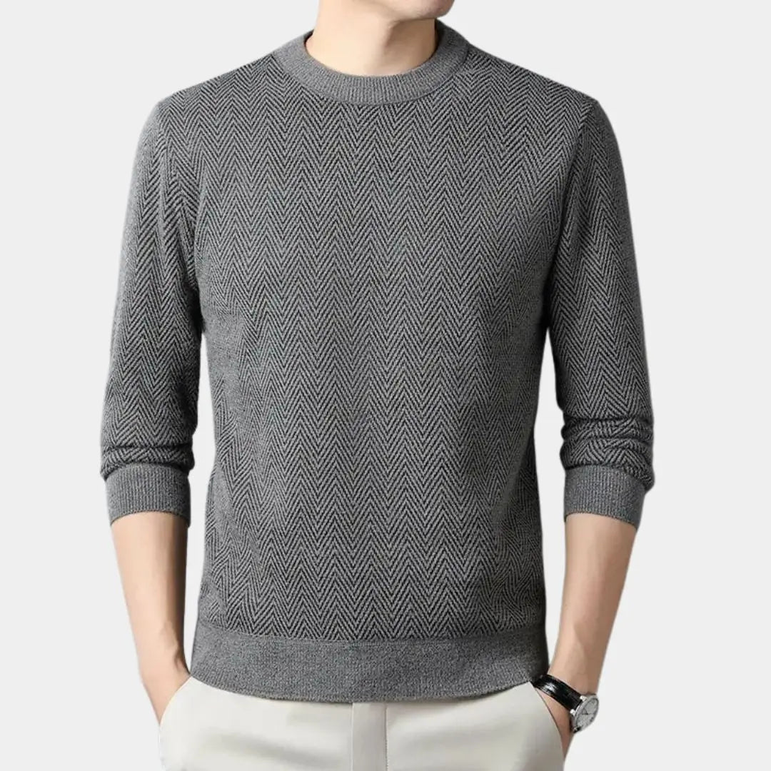 NATHAN – Casual getailleerde herentrui met moderne fit